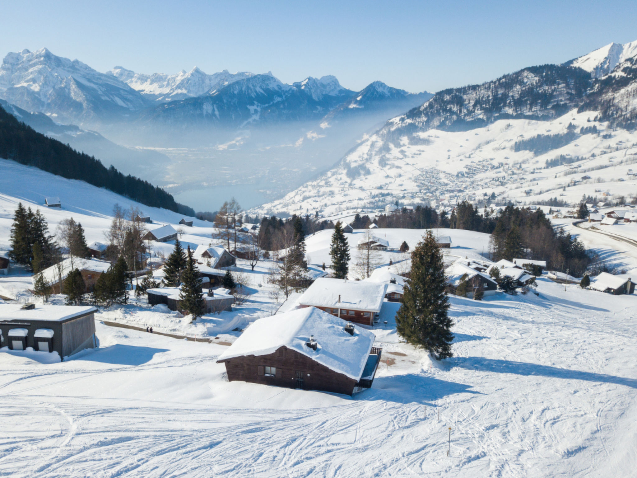 Foto 7 - Appartamento con 3 camere da letto a Amden con vista sulle montagne