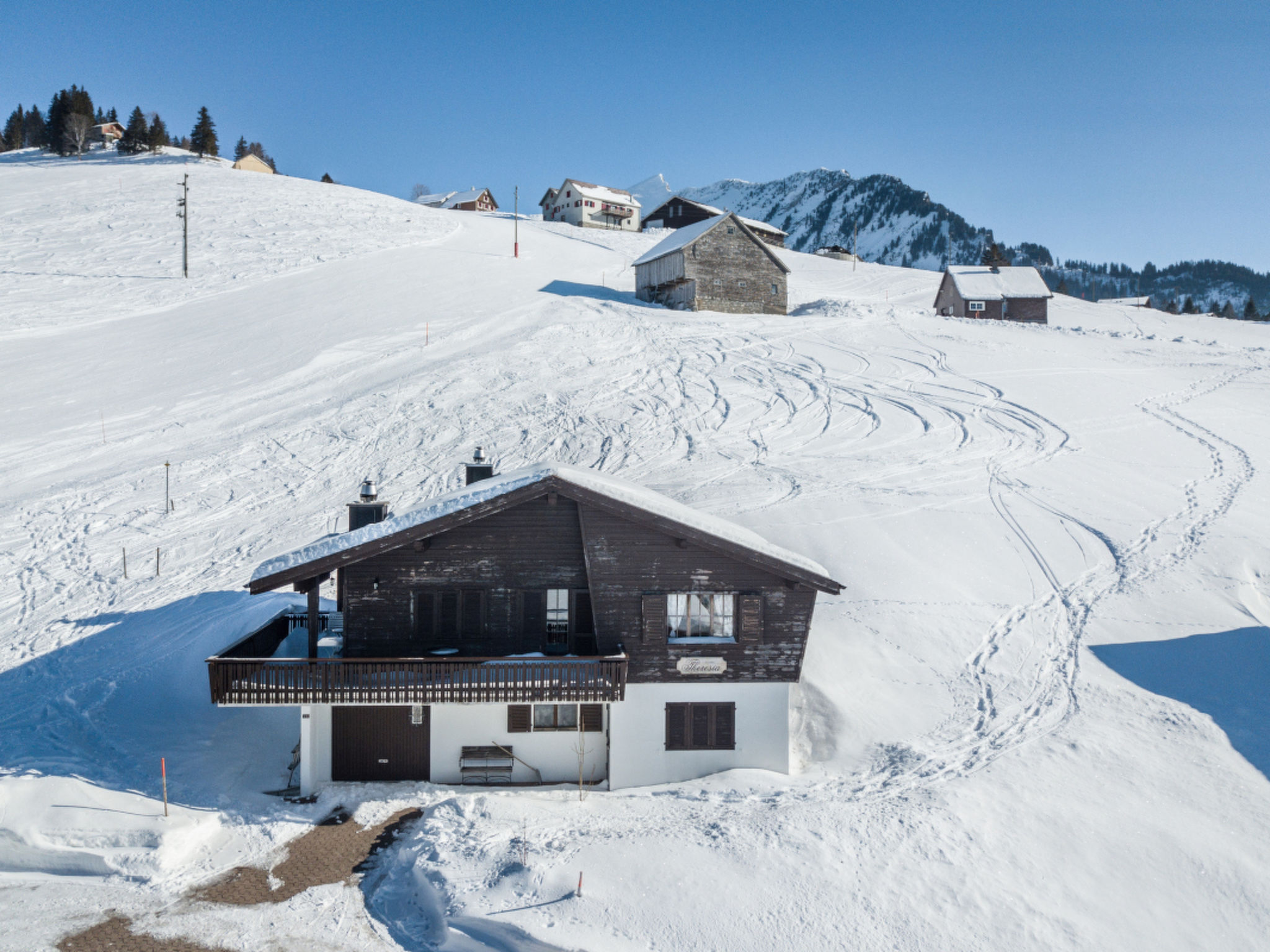 Foto 2 - Appartamento con 3 camere da letto a Amden con vista sulle montagne