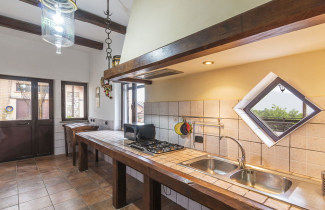Casa de 4 quartos em Casperia com piscina privada e jardim - Foto 13