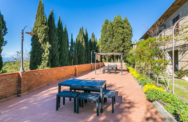 Apartamento de 2 quartos em Montaione com piscina e jardim - Foto 47