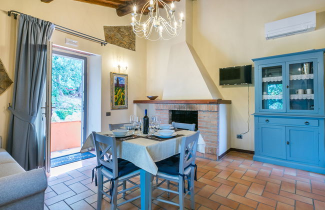 Apartamento de 2 quartos em Castagneto Carducci com piscina e jardim - Foto 9