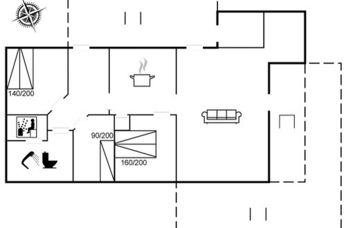 Foto 4 - Casa de 3 quartos em Klitmøller com terraço e sauna