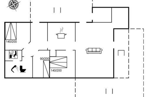 Foto 22 - Casa con 3 camere da letto a Klitmøller con terrazza e sauna