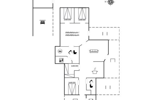 Foto 2 - Casa de 4 quartos em Saltum com terraço e sauna