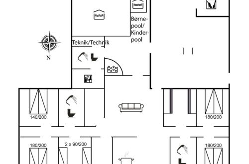 Foto 22 - Casa con 6 camere da letto a Ulfborg con piscina privata e terrazza