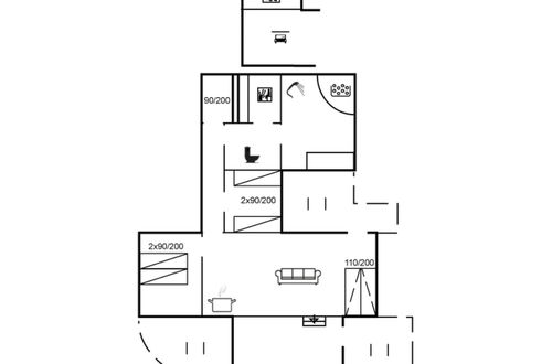 Foto 2 - Casa de 3 quartos em Hvide Sande com terraço e sauna