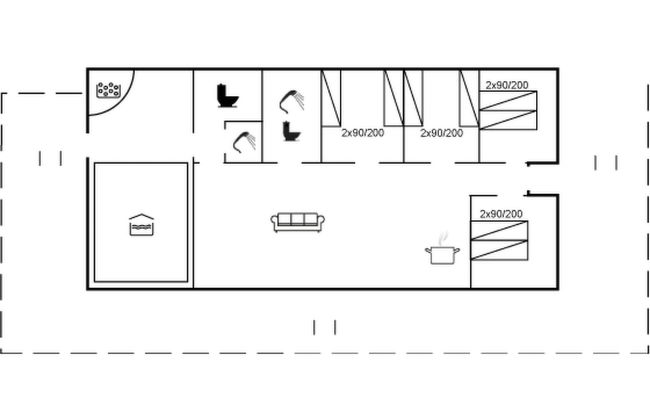 Casa de 4 quartos em Hvide Sande com piscina privada e terraço - Foto 5