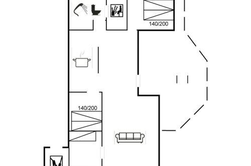 Foto 19 - Casa con 3 camere da letto a Rømø con terrazza e sauna