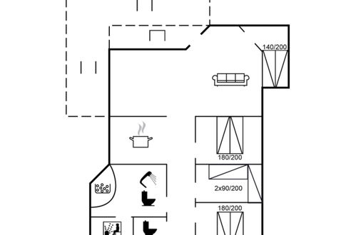 Foto 15 - Casa con 4 camere da letto a Væggerløse con terrazza e sauna