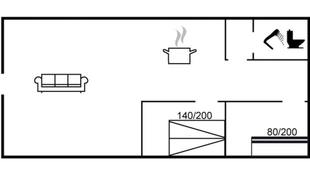 Casa de 2 quartos em Klitmøller com terraço - Foto 2