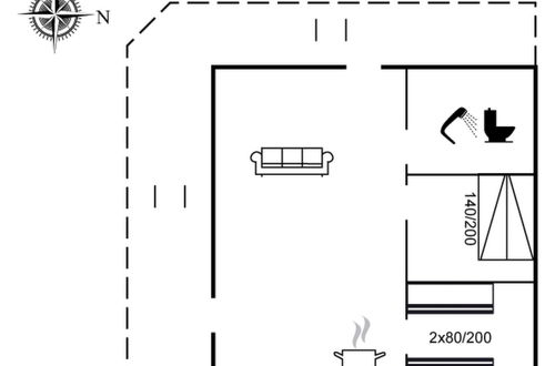 Foto 18 - Casa con 2 camere da letto a Sæby con terrazza