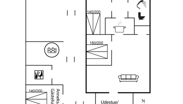 Maison de 2 chambres à Tarm avec terrasse et sauna - Photo 2
