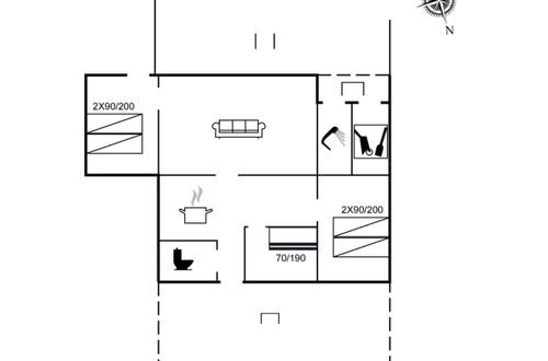Photo 17 - 2 bedroom House in Hejsager Strand with terrace