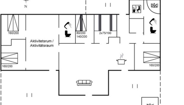 Casa de 5 quartos em Hjørring com terraço e sauna - Foto 2