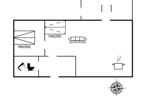 Photo 2 - Maison de 1 chambre à Skærbæk avec terrasse