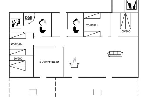 Photo 2 - Maison de 4 chambres à Sjølund avec terrasse et sauna