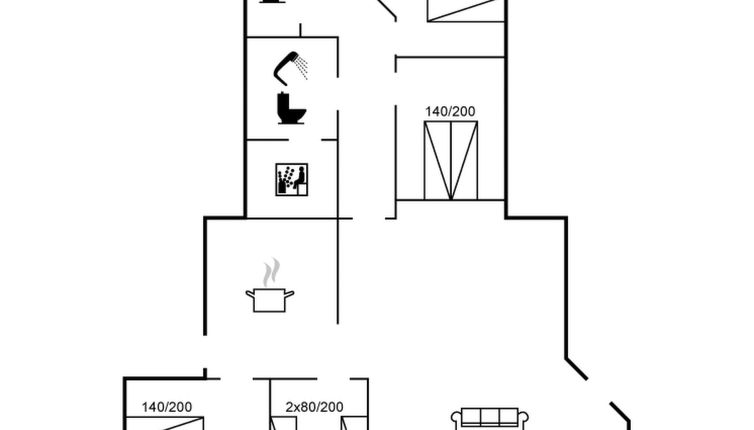 Foto 1 - Casa de 4 quartos em Gedser com terraço e sauna