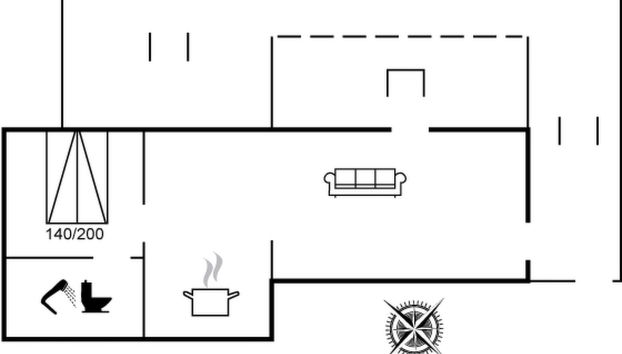 Casa con 1 camera da letto a Mesinge con terrazza - Foto 2