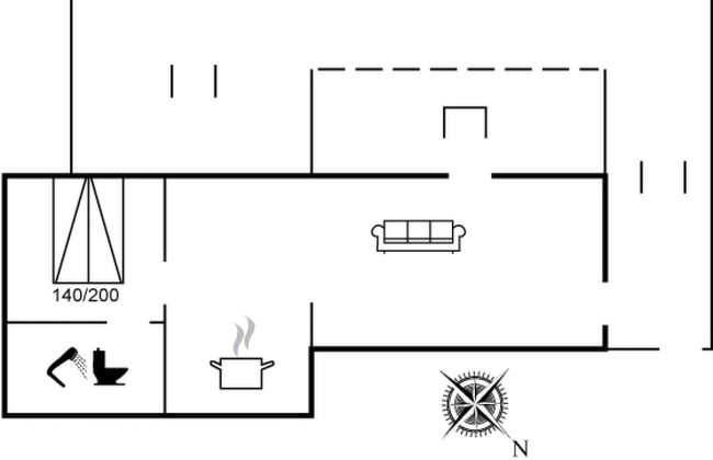 Casa de 1 quarto em Mesinge com terraço - Foto 2