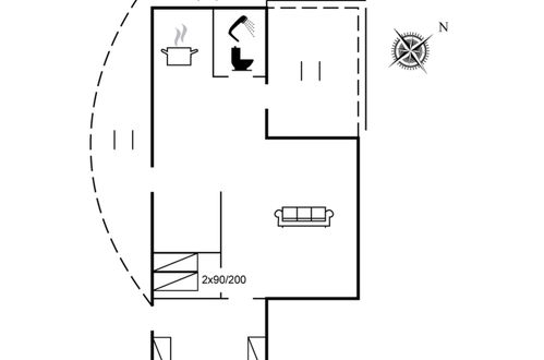 Foto 32 - Casa con 2 camere da letto a Toftum Bjerge con terrazza