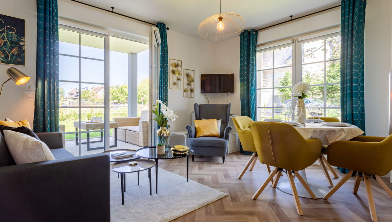 Apartment mit 3 Schlafzimmern in Benerville-sur-Mer mit garten und terrasse - Foto 1