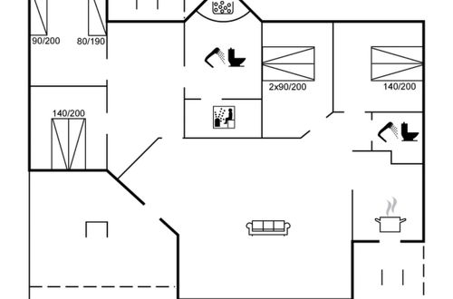 Foto 2 - Casa de 4 quartos em Klitmøller com terraço e sauna