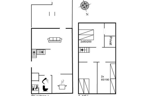 Photo 2 - Maison de 3 chambres à Vejers Strand avec terrasse et sauna