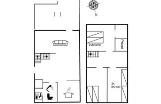 Photo 2 - Maison de 3 chambres à Vejers Strand avec terrasse et sauna