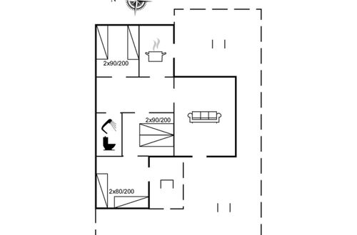 Foto 2 - Casa de 3 quartos em Aakirkeby