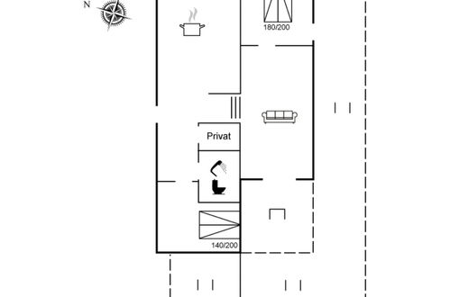 Foto 17 - Haus mit 2 Schlafzimmern in Nexø mit terrasse