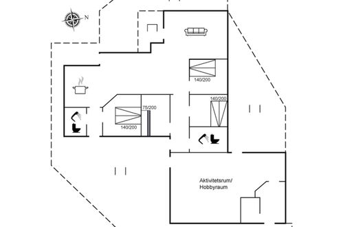 Foto 40 - Casa con 4 camere da letto a Løkken con terrazza