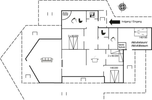 Photo 2 - Maison de 3 chambres à Løkken avec terrasse et sauna