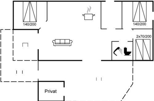 Foto 2 - Casa de 3 quartos em Løkken com terraço