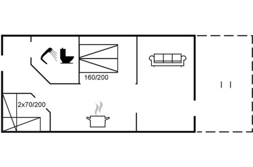 Foto 2 - Apartamento de 1 quarto em Løkken com terraço e sauna