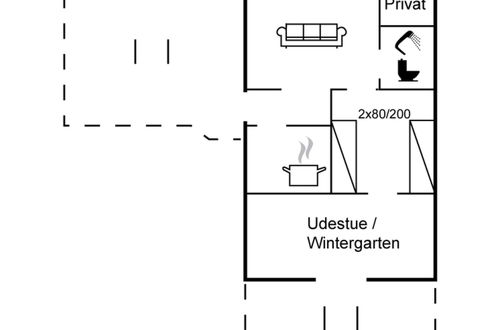 Foto 2 - Casa de 1 quarto em Nexø com terraço