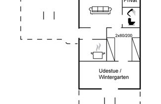 Foto 2 - Casa de 1 quarto em Nexø com terraço