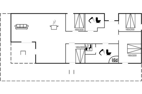 Foto 2 - Casa de 4 quartos em Aakirkeby com terraço e sauna