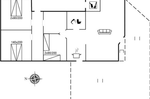Foto 2 - Casa de 3 quartos em Løkken com terraço