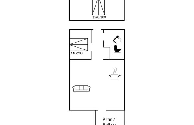 Apartamento de 1 quarto em Løkken com piscina e terraço - Foto 2