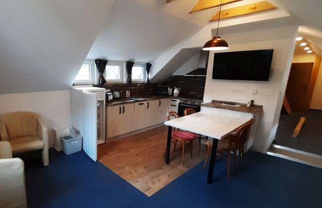 Apartamento de 1 quarto em Desná com jardim e banheira de hidromassagem - Foto 7