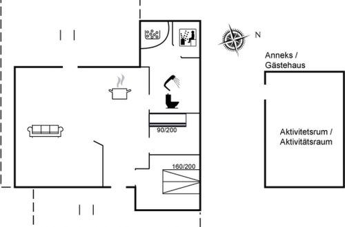 Foto 2 - Casa de 2 quartos em Løkken com terraço e sauna