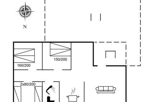 Foto 2 - Casa de 3 quartos em Aakirkeby com terraço