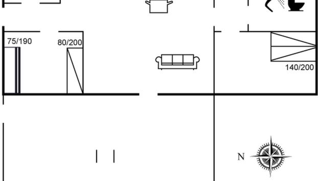 Casa de 2 quartos em Pandrup com terraço - Foto 2