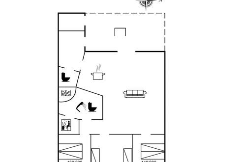 Foto 2 - Casa de 3 quartos em Sjællands Odde com terraço e sauna