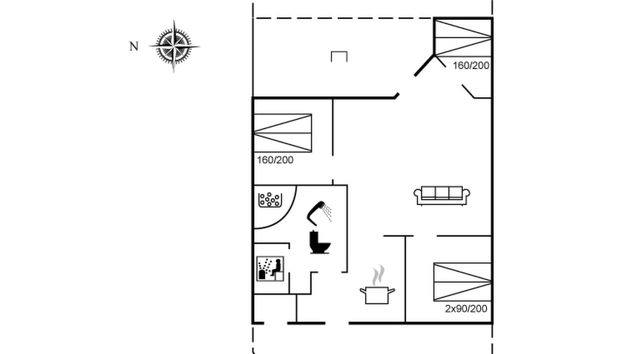 Casa de 3 quartos em Broager com terraço e sauna - Foto 2