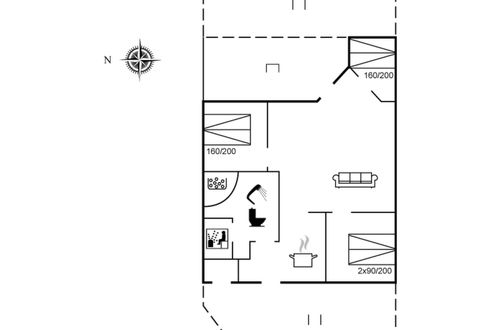 Foto 2 - Casa de 3 quartos em Broager com terraço e sauna