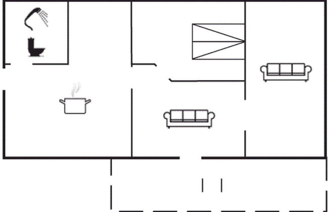 Casa de 1 quarto em Vesløs com terraço - Foto 1
