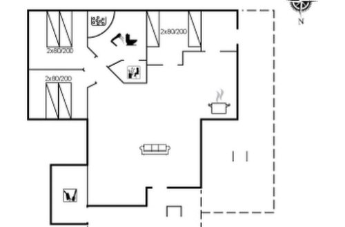 Foto 32 - Casa de 3 quartos em Hirtshals com terraço e sauna