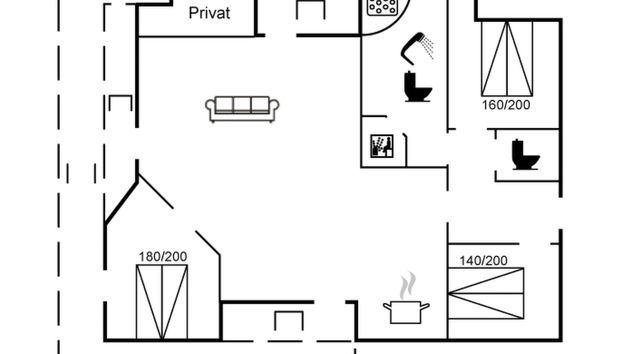 Casa de 3 quartos em Skjern com terraço e sauna - Foto 2