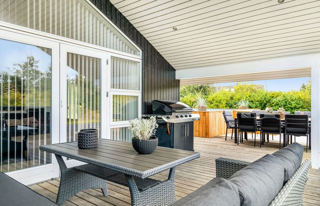 Casa de 3 quartos em Brovst com piscina privada e terraço - Foto 13